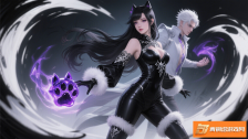 《新斗罗大陆之朱竹清，神秘猫女的魅力与战斗风姿》