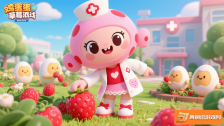 《蛋仔派对之换新医生莓莓：守护萌蛋健康的可爱天使》