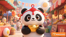 《探索蛋仔派对，熊猫岁岁的可爱魅力全解析》