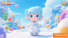 《蛋仔派对中眠雪的奇幻冒险之旅》