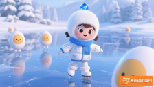 《蛋仔派对，眠雪（幼时）：探索神秘世界的小小蛋仔》
